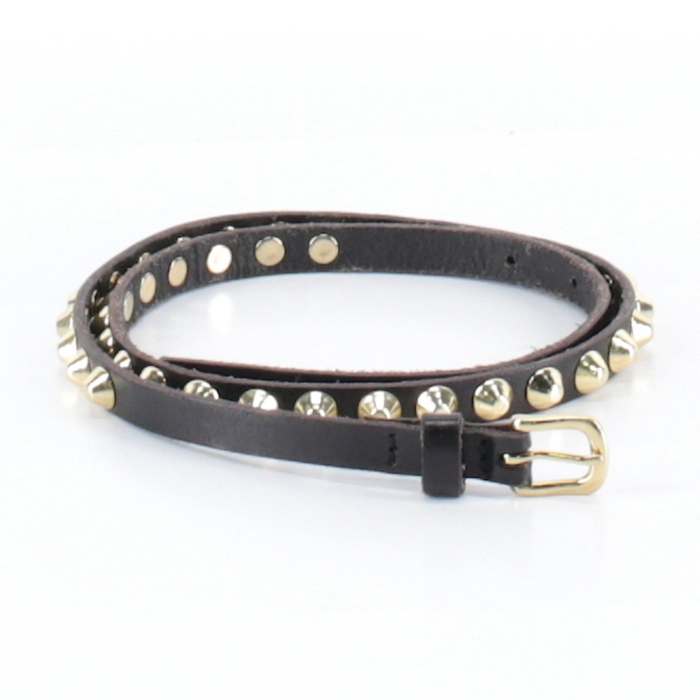 Top shop leather studded belt